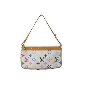 LOUIS VUITTON Monogram Multicolore Multicolor Pochette by Takashi Murakami